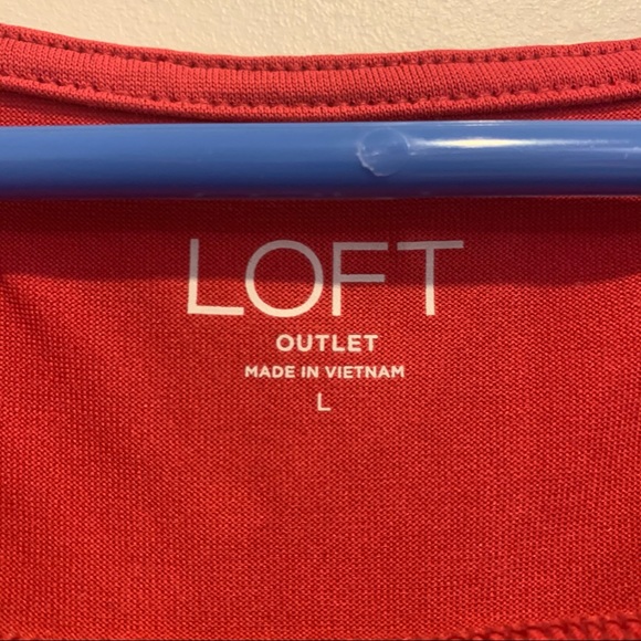 Loft Red Blouse - Picture 2 of 6